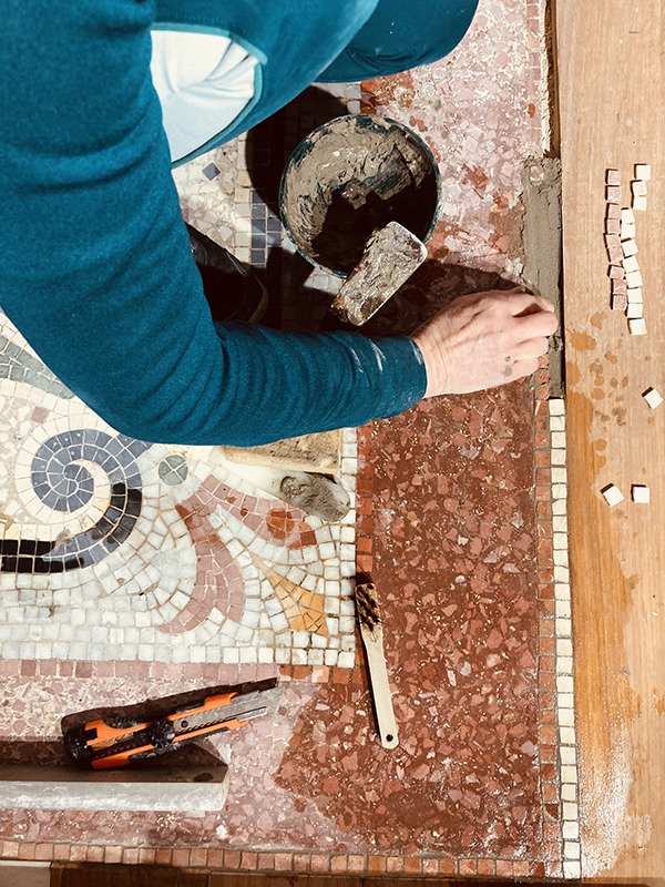 RESTAURATION D'UN SOL EN TERRAZZO NIMES